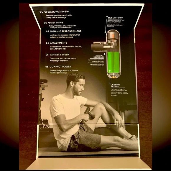 Sharper Image Percussion Massage Gun NWT - Picture 6 of 9